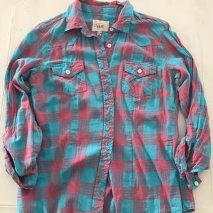 Button down casual flannel